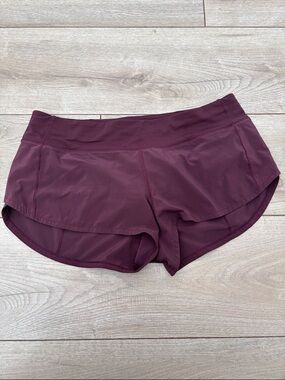 lululemon athletica Plum Performance Run Shorts